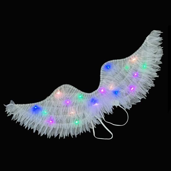 Светодиодные светящиеся крылья ангела на резинке, крылья бабочек для детей и взрослых