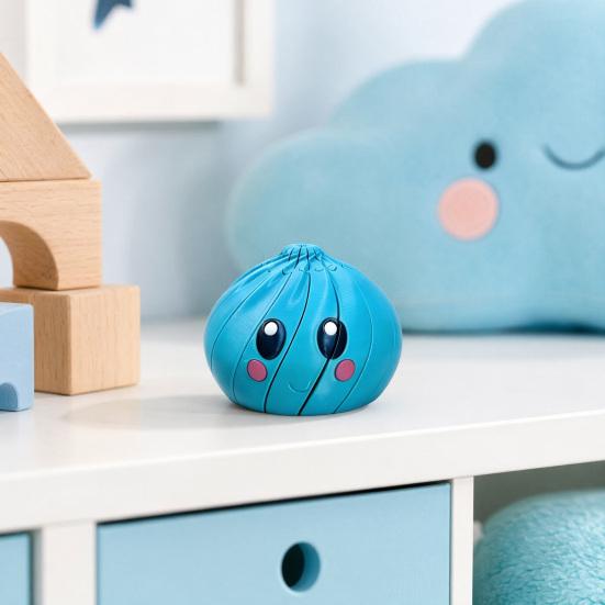 3D-печатная игрушка-закручивающийся пельмень, скользкая мультяшная игрушка-паровая булочка, шар из теста с шарнирами, вращающийся по спирали, игрушка-антистресс