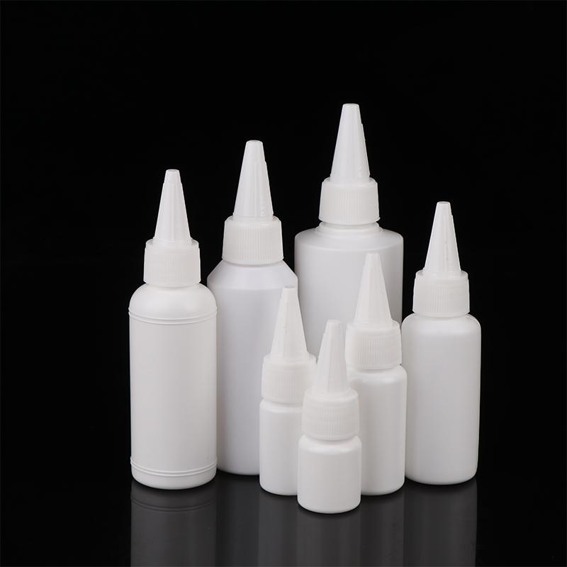 5/10/20/30/50/60/100 мл Белая бутылка с пипеткой-капельницей, с завинчивающейся крышкой, бутылки для жидкости для глаз, чернил, масла, пипетки, пигментов для краски