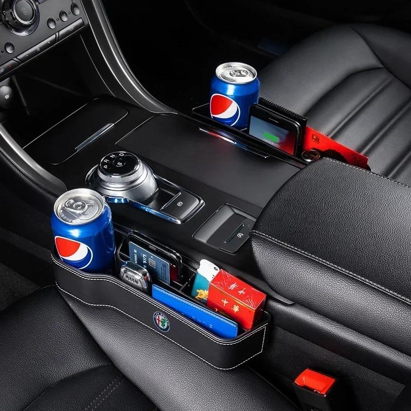 Car Seat Crevice Storage Filler Munti-functional Auto Organizer For Alfa Romeo 159 Giulietta Giulia 147 Mito 156 166 Stelvio