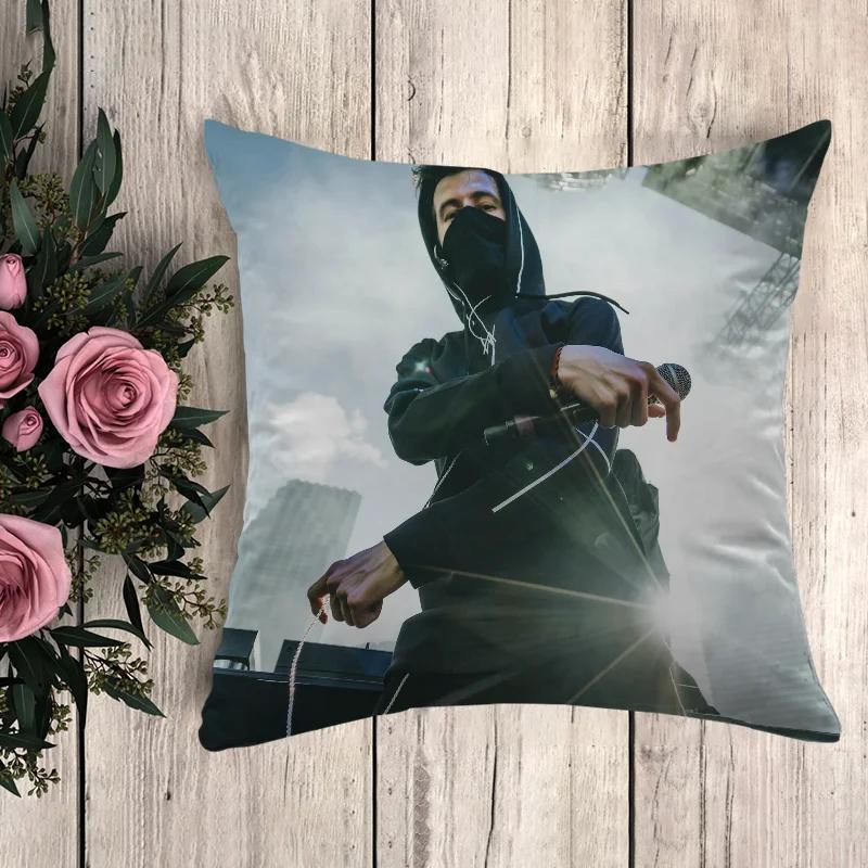 Наволочка Alan Walker Чехол для подушки Роскошная Аниме Подушка Подушки Домашний декор Декоративные подушки 50x50 Диван