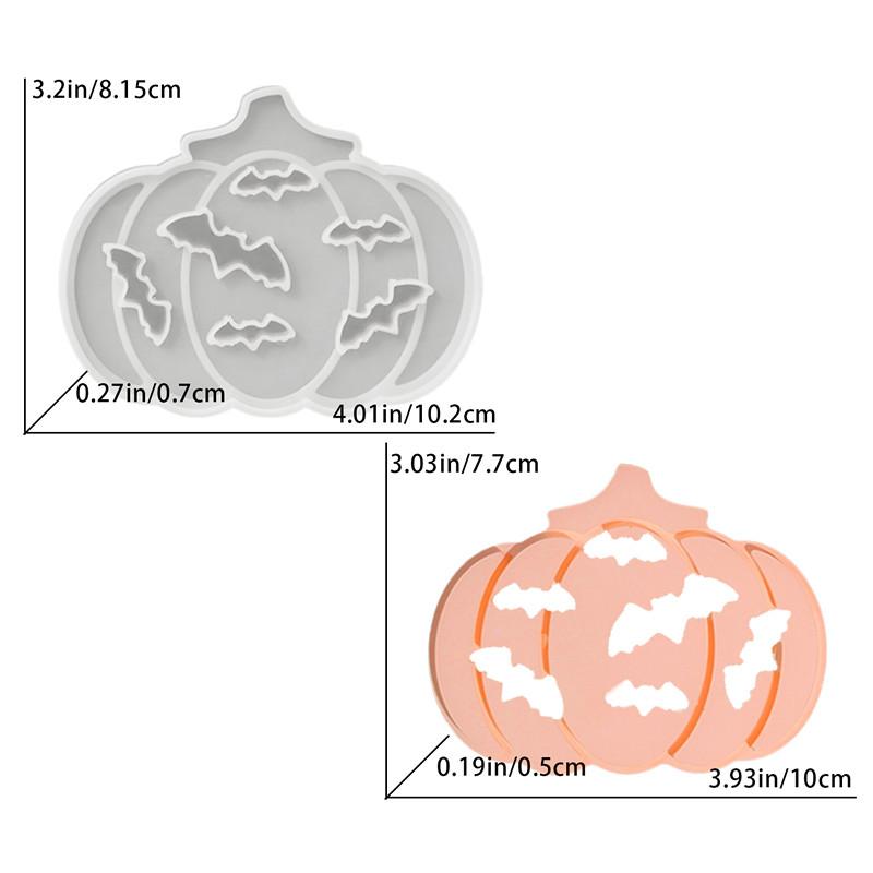 Halloween Hollowed-Out Pumpkin Ambient Light Silicone Mold Diy Pumpkin Plaster Epoxy Resin Soap Wax Making Molds Home Ornaments