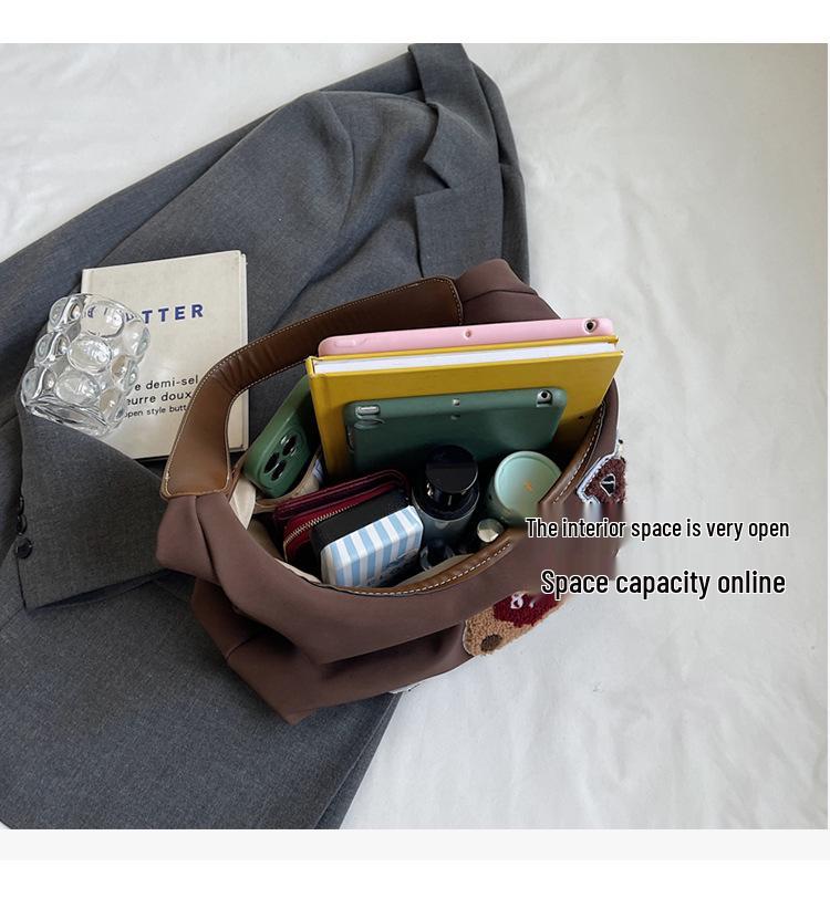 2025 Women's Casual Autumn/Winter Teddy Bear Tote – Large Capacity Shoulder Bag for Work and Class