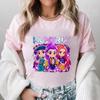 Kpop Корейская волна Охота на ведьм печатная футболка повседневный топ с коротким рукавом EMA