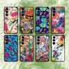 Красочный чехол с граффити для Samsung Galaxy S21 22 23 24 S25 Ultra PlusS20 FE S10 Plus Чехол Funda