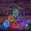 Wall Hanging Egg Suction Cup Light Plastic String Lights Cute Easter Window Lights  Indoor Home