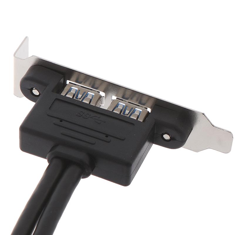 2Ports Usb 3.0 Back Panel To Motherboard 20Pin Header Connector With Pci Slot