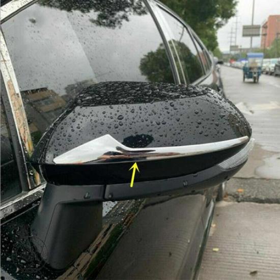 2Pcs Side Rearview Mirror Moulding Strip Cover Trim For Toyota Yaris 2020 2021