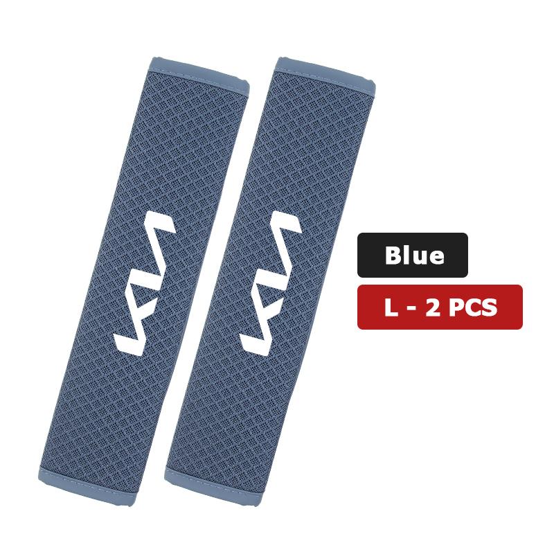 CAONU1 Car Adjustable Ice Silk Shoulder Cover Seat Belt Pad Strap Padding Accessories For KIA Ceed Sportage Rio K5 K2 Optima Cerato