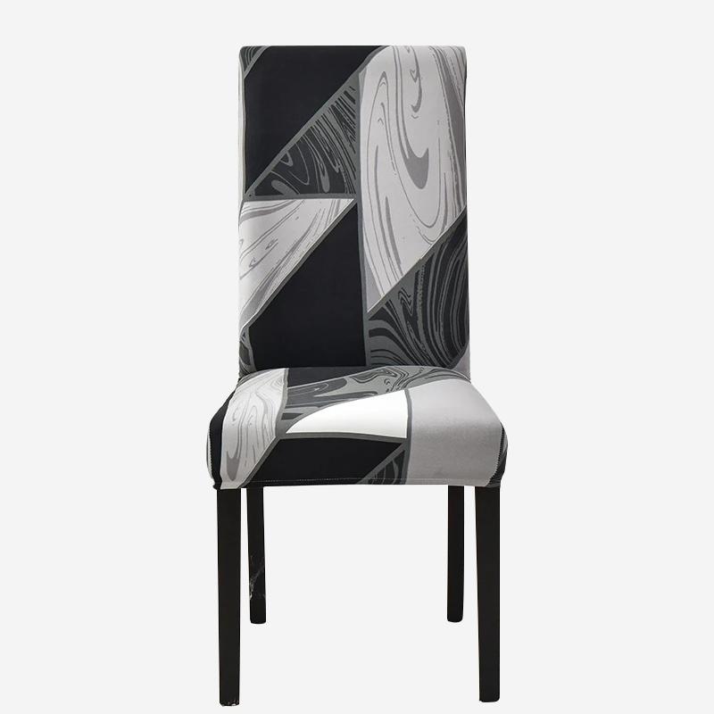 Чехлы на стулья с принтом, эластичные чехлы на кухонные сиденья, эластичные чехлы на стулья из спандекса для столовой, свадебного отеля, банкета, моющиеся, 1 шт.