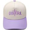 GRATEFUL truck driver hat cross embroidery retro color matching baseball cap European and American men's and women's casual hat