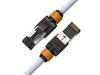 Кабель LAN LINKUP Cat7 с разъемами RJ45 10 гигабит, с двойным экранированием Ethernet для и Интернета, сетевой кабель категории 7, кабель 40G 26AWG, белый