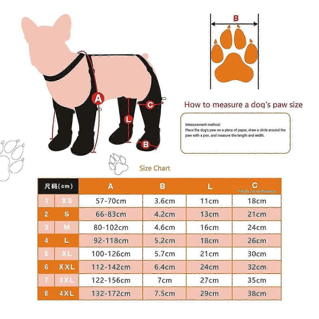 Dog Suspender Boots, Waterproof Dog Rain Boots, Puppy Snow Shoes for Winter, Anti Dirt Pants Adjustable Suspender Pants for Outdoor Walking & Paw Prot