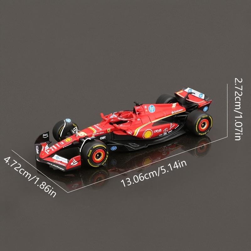 1:Масштаб 43 2024 года Автомобиль Формулы-1 Ferrari SF24 с литыми моделями гоночных автомобилей под номерами 16 и 55 для коллекционеров