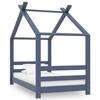 VidaXL Children's Bed Frames Slat Base Slat Frame Bedroom Furniture Home Interior Grey 70x140 Cm 289613
