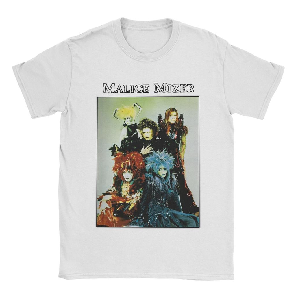 MALICE MIZER Футболка Мужская Хлопок Сумасшедшие Футболки Круглый Вырез Футболка с Логотипом Группы Эпохи Короткий Рукав Одежда Подарок на День Рождения