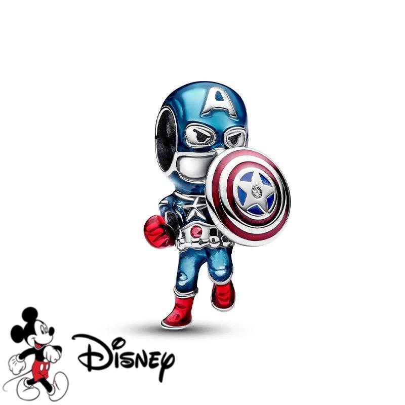 Disney Сделай сам Marvel Universe Ювелирные изделия Подарки Железный человек Человек-паук Подвески Бусины Подходят для Оригинальных Европейских Серебряных Браслетов Ожерелий