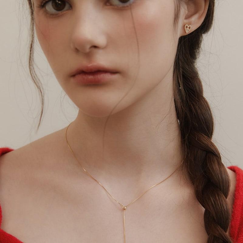Tatiana (Серебро 925) Ожерелье с хвостом-сердечком Y-образной формы NZ2425