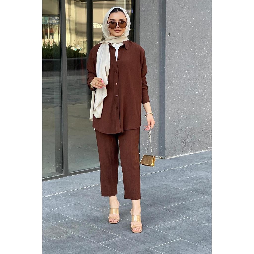Women's Hijab Suit With Trousers