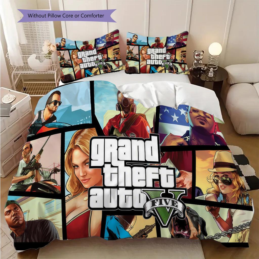 Infinite Theft Auto V Mod Unleash Ultimate Experience Bedding 1 Duvet Cover 2 Pillowcase Without Core Duvet Cover And Pillowcase Bedding Set