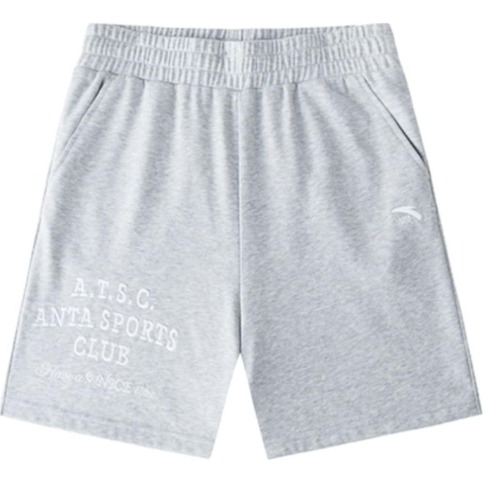 Anta Дышащие спортивные трикотажные повседневные шорты женские шорты серые серо-цветочные 162428307-2