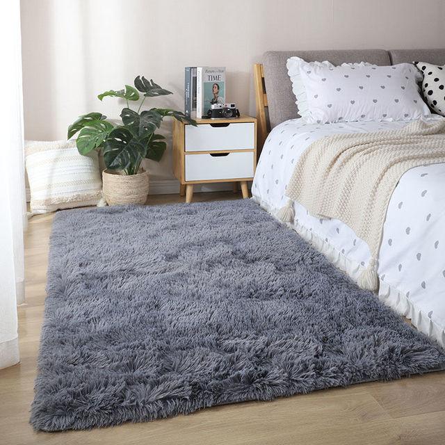 Розовый ковер для украшения комнаты, современный напольное покрытие для гостиной, коврики для зала, спальни, пушистый мягкий коврик для гостиной, волосатые нескользящие большие коврики