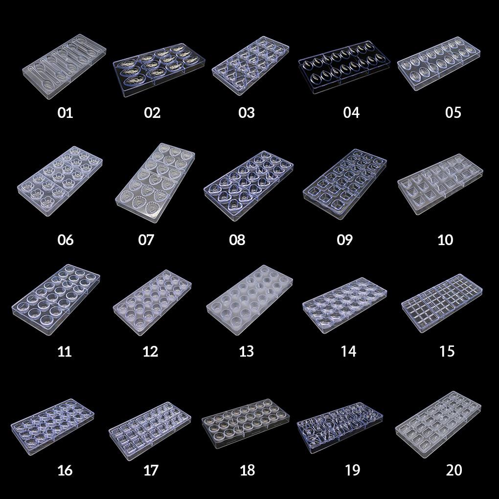 Форма для шоколада, прозрачная пластиковая форма для украшения десерта, для выпечки кексов, печенья, конфет
