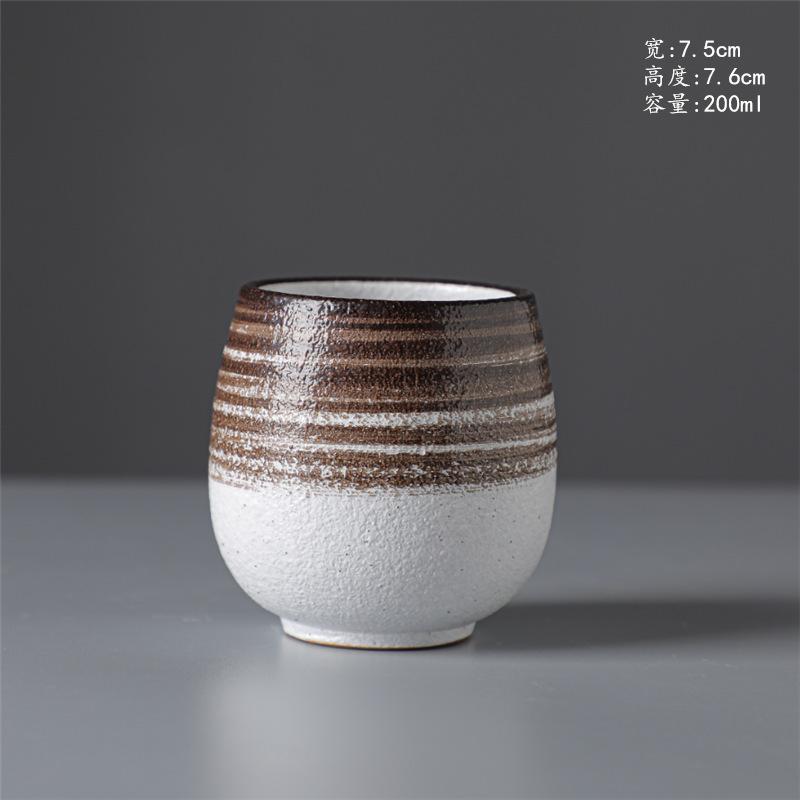 Kiln Cup Retro Teacup Ceramic Personal Cup Coarse Pottery Teacup Creative Ceramic Cup Espresso Cup