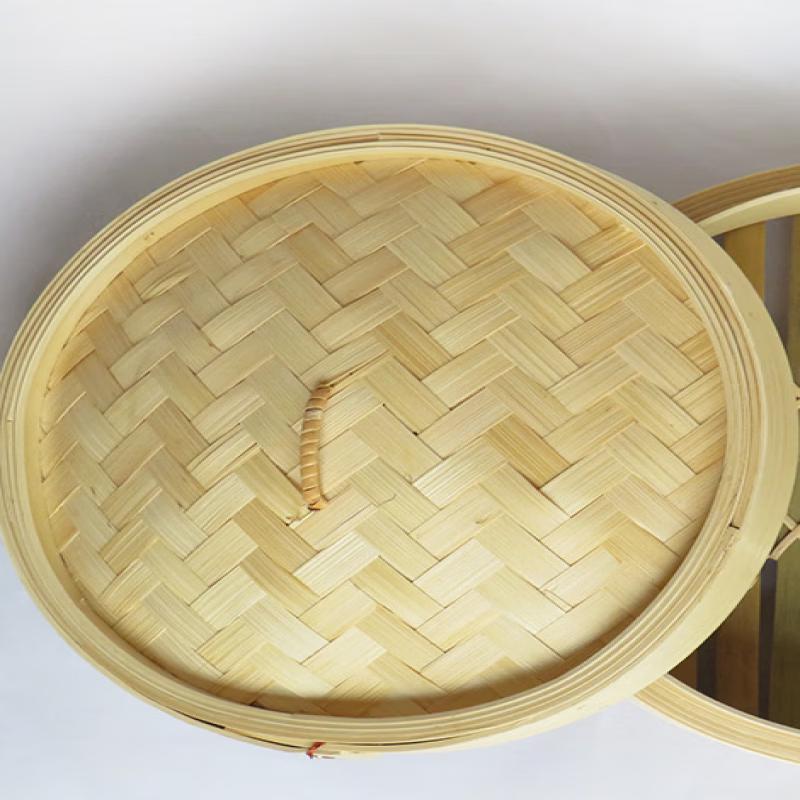 Паровая корзина из соломы, 23 см с крышкой