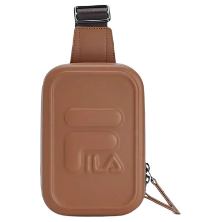 New FILA PU Sling Bag Mini Unisex Dark Coffee F13U529133F-BN