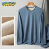 Men's Autumn Winter Thermals Clothes Thick Suits T-Shirts + Pants Undershirts Sets Turtleneck Sweater Tops Blouse For Men