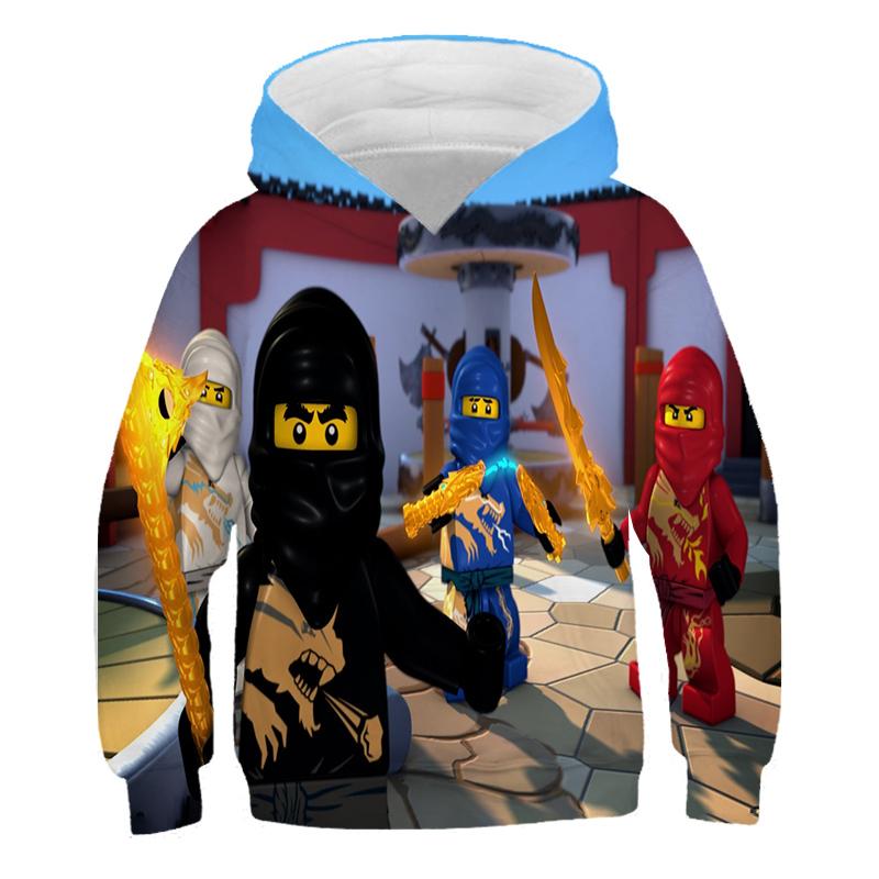 2025 Kids Ninjago Hoodies 3D Casual Print Pullover Kids Teen Boys Girls Kids Toddler Sweatshirts Toddler Tops 4-14 Years Old