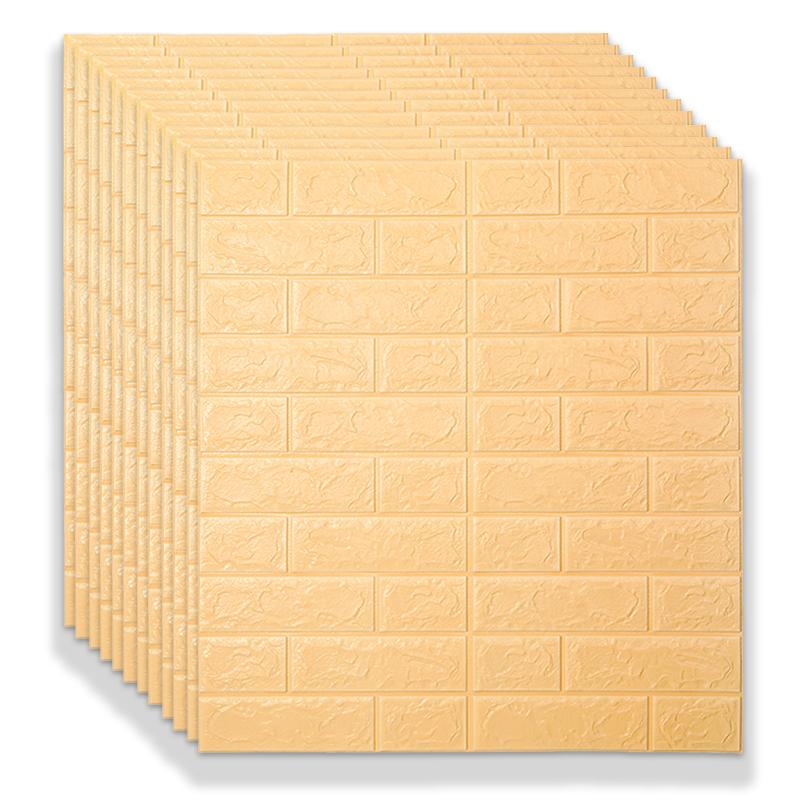 10 шт. 70*77 см 3d пенопластовые наклейки на стену, панели, кирпичные водостойкие клейкие обои для гостиной, спальни, дома, дома, декора для ванной комнаты