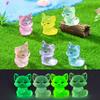 Luminous Little Fox Figurine Decorative Blind Bag Accessories Mini Desktop Car Micro-landscape Small Ornaments