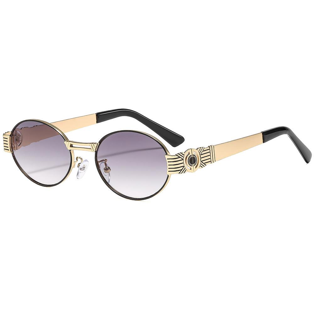 Latest Retro Oval Gradient Female Sunglasses Unique Luxury Frame Design Punk Stt All Match Male Gafas De Sol UV Protection 400