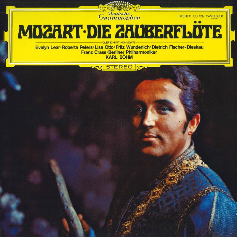 Виниловая пластинка KARL BOHM BERLINER PHILHARMONIKER Моцарт Волшебная флейта Фрагменты 24MG0038 DEUTSCHE GRAMMO 1981 Япония Obi Классика Б/у