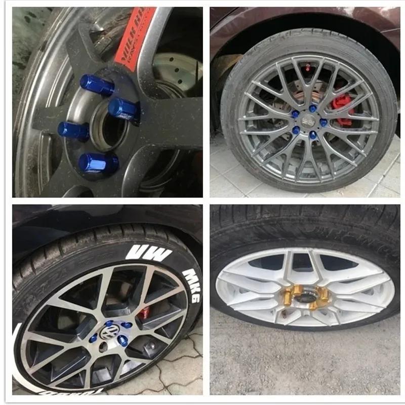 20 шт. Колесные гайки-болты для автомобиля M12 X1.25/ 1.5MM Алюминиевые Универсальные Гоночные Колесные Гайки-Болты Удлиненные Для Nissan Honda Suzuki
