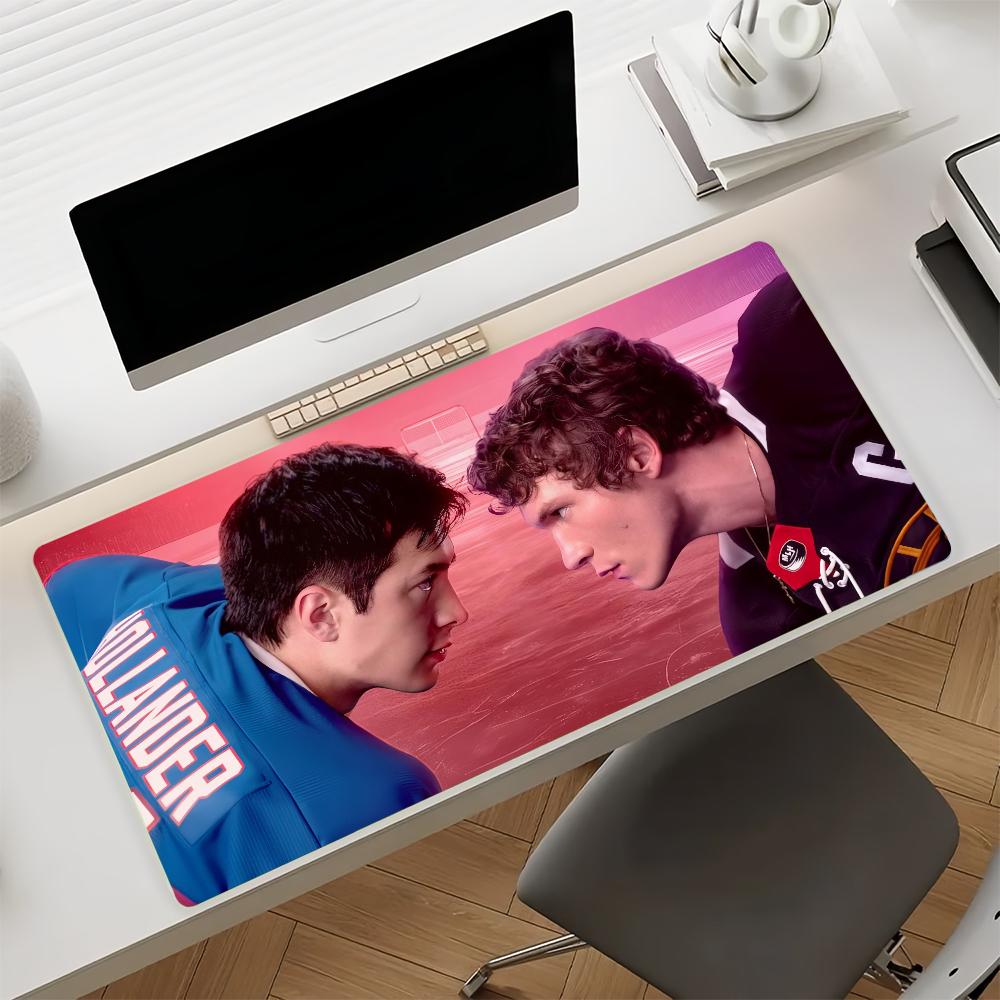 TV Heated Rivalry Mouse Pad Nonslip Locking Edge DeskMat PC Laptop Accessories Rubber Office Keyboard Large Game