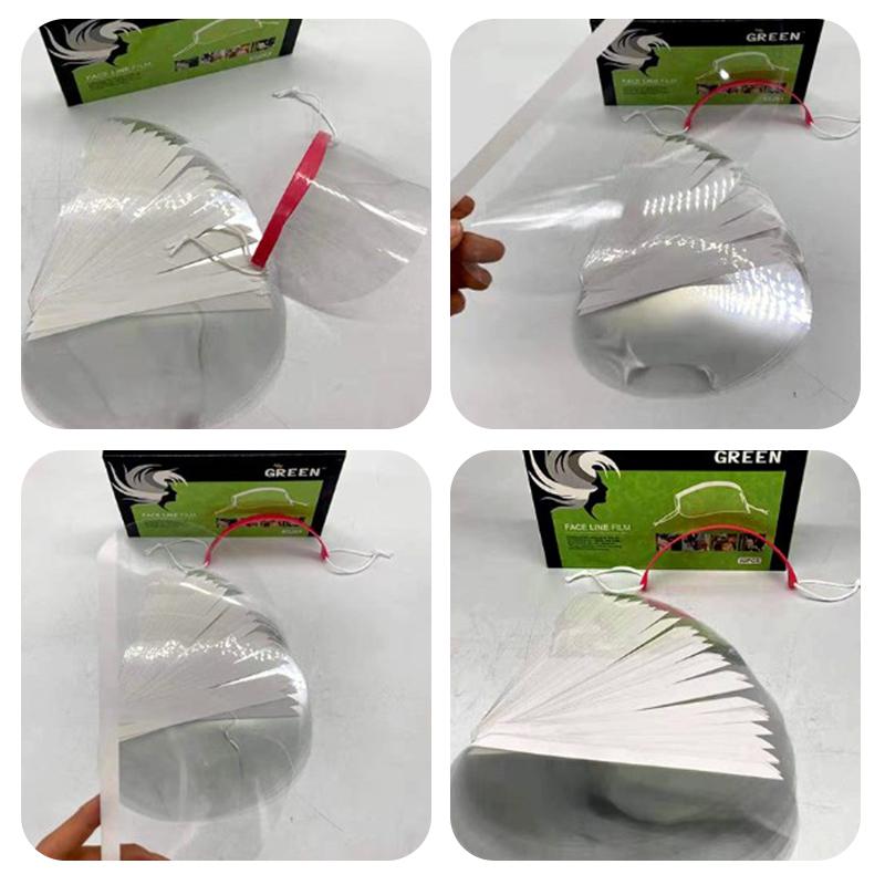 50Pcs Hairdressing Eye Mask Transparent Eye Shield Kit Dye Perm Face Cover