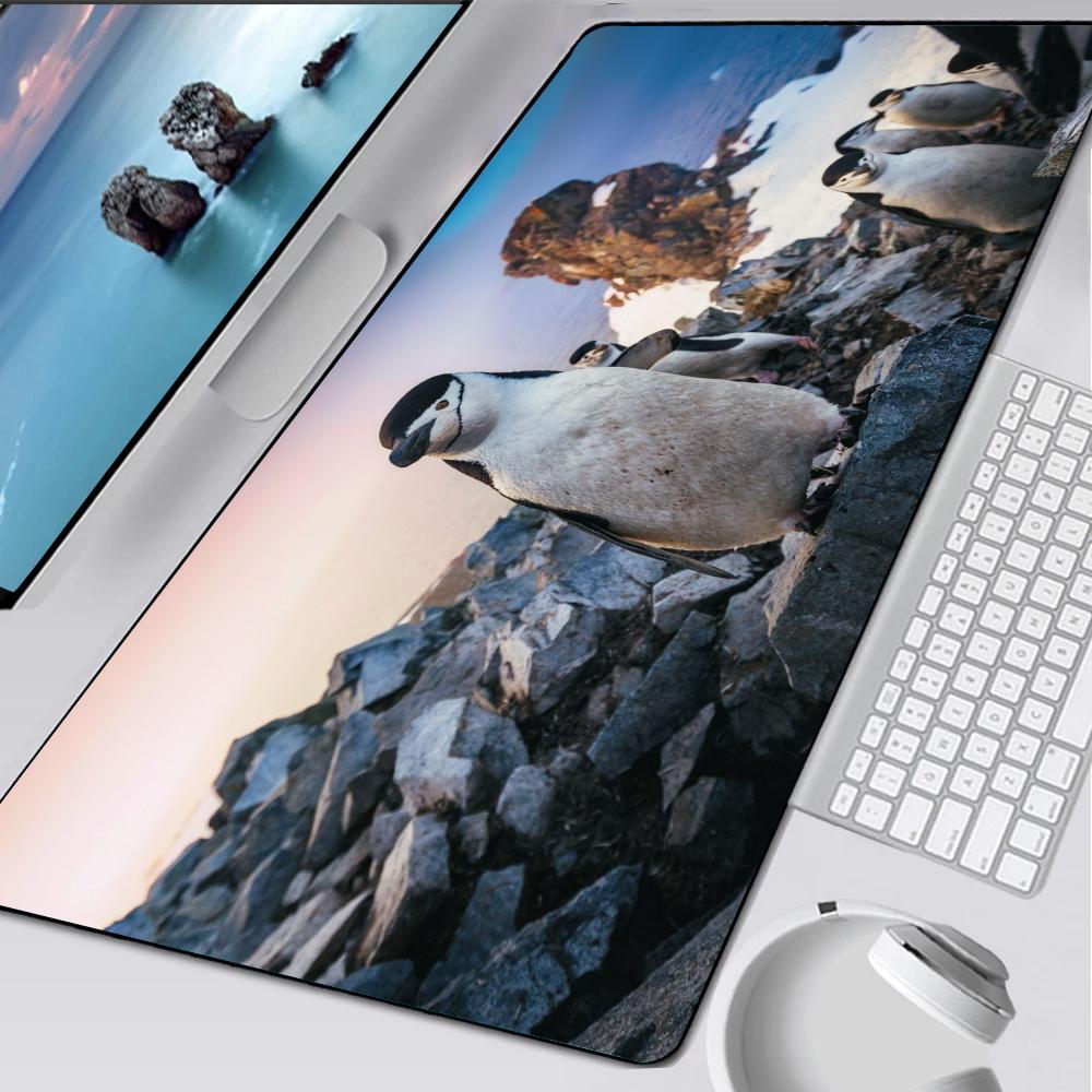 penguin antarctica cute madagascar Mouse Pad Rubber Mat Laptop Xxl Mousepad Notebook Gamer Computer Table Gaming Accessories