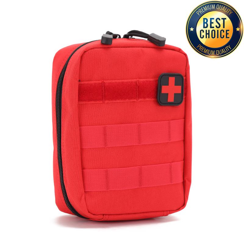 Тактическая многофункциональная поясная сумка для улицы MOLLE Медицинский аварийный комплект Портативный набор для выживания Подсумок для аксессуаров Камуфляжная тренировочная сумка