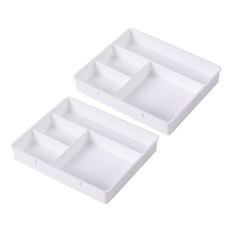 New Design Stackable 4-Compartment Desktop Organizer and Storage Box
