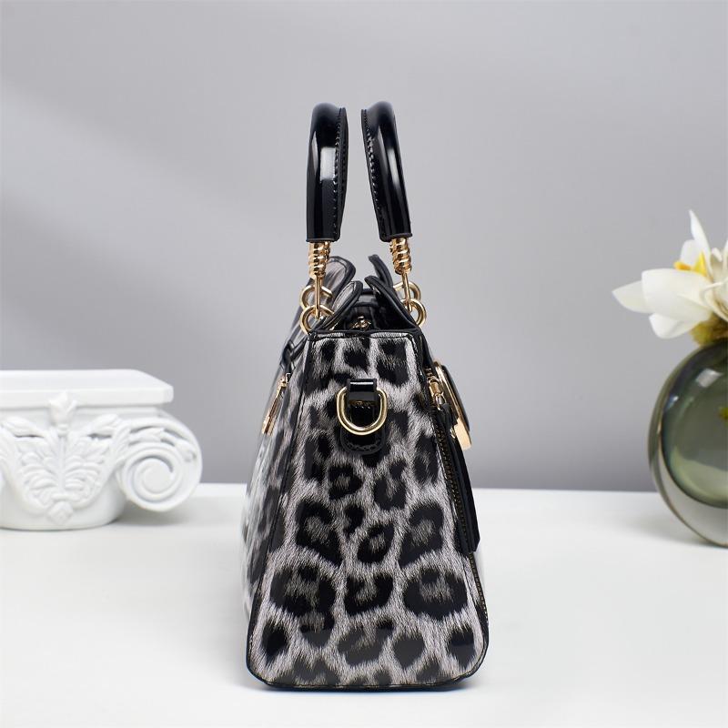 Fashion Leopard Women Handbags European Design Patent Leather Ladies Bags Female Girl Brand Luxury Womens Crossbody Bag