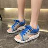 2023 Summer Fashion Sports Sandals Women's Casual Fish Mouth Thick Sole Slope Heel Roman Sandals