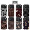 Ретро-чехол в стиле Ins для IPhone 17 17e 16e 16 15 14 13 12 11 X XS XR XSMAX 7 8 Air Pro Max Plus Двухслойная задняя крышка