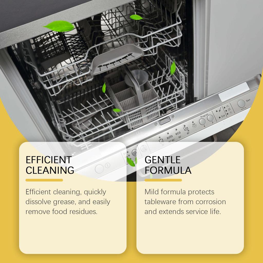 Dish Detergent Tablets Kitchen Dish Degreasing & Degreasing Fresh Gentle Dishwashing Dish Cleaning Tablets