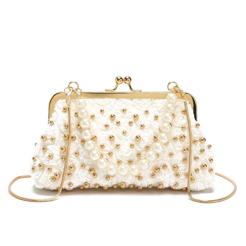 Ielgy Women's Fashion Bag/Pearls/Pearls/Embroidery Needdiagonal Perfect Cross-body