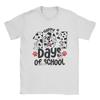 101 Days Of School Dalmatian Dog Men's T Shirts Happy Dogs Cool Tee Shirt Short Sleeve Crew Neck T-Shirts 100% Cotton Gift Merch