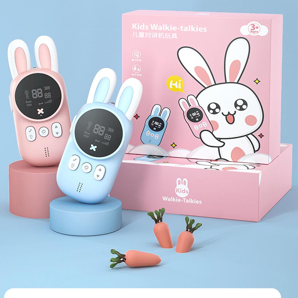 2 шт., детская мини-телефонная рация, детский мультяшный звонок, рация, игрушки, диапазон 3 км, радио UHF, переговорное устройство для мальчиков и девочек, подарки