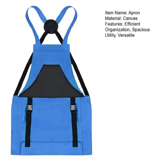 Садовый фартук с карманами для инструментов, большая вместимость, сумка для сбора урожая для работы на открытом воздухе, сбора фруктов, быстросъемный, прочный холст